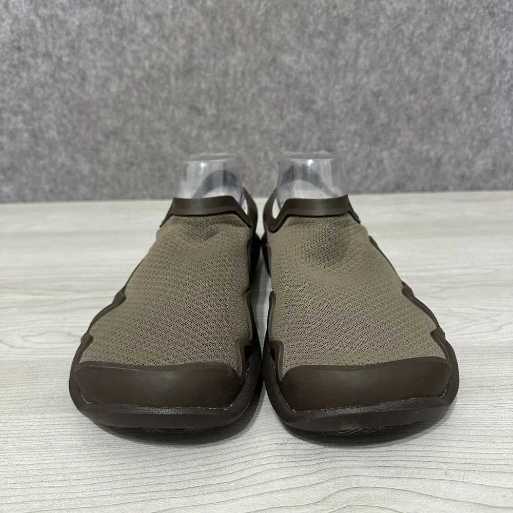Crocs Swiftwater Mesh Wave Sandals Mens 11 Brown Water Shoes Slip On Comfort